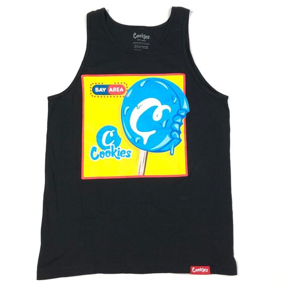 Cookies Bay Area SF Popcicle Black Tank Top Shirt Size Medium M B13 - Picture 1 of 5
